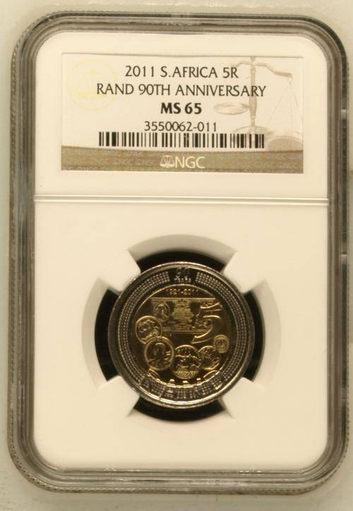 **** MS65 **** SARB 90th Anniversary R5 *** NGC Graded MS65 - R1 Start.